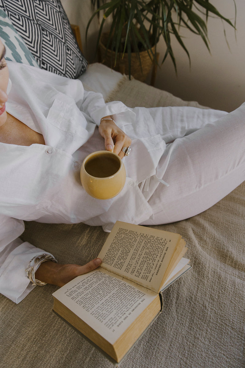 White 100 French Linen Pyjamas The White Linen Company