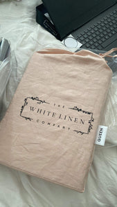 Pink Queen 100% French Flax Linen Duvet Cover