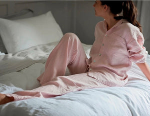 Pretty Pink 100% French Linen Pajamas